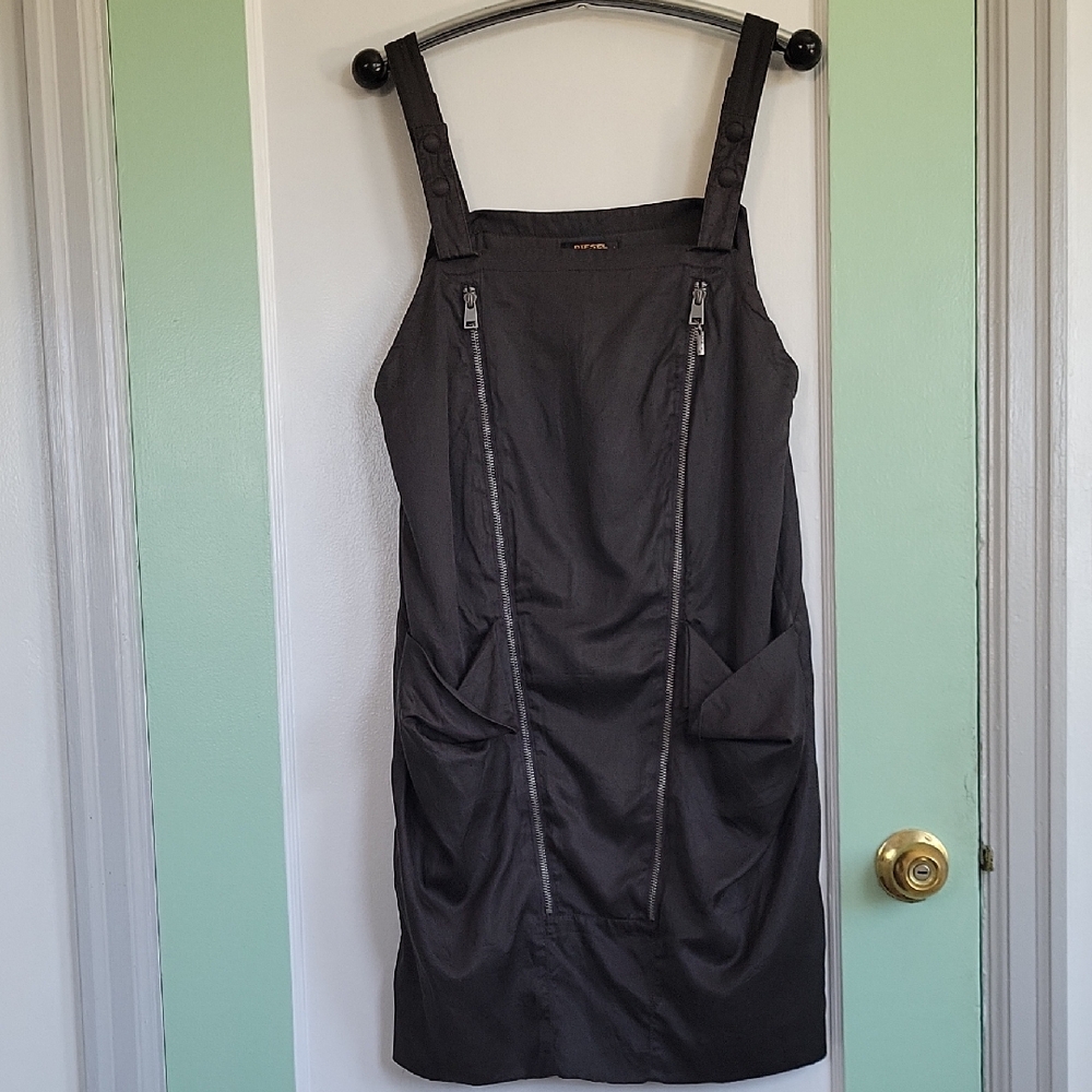 Guess Modern Gray Women's Dress Size S/M Silk Cotton Adjustable straps - Picture 2 of 13